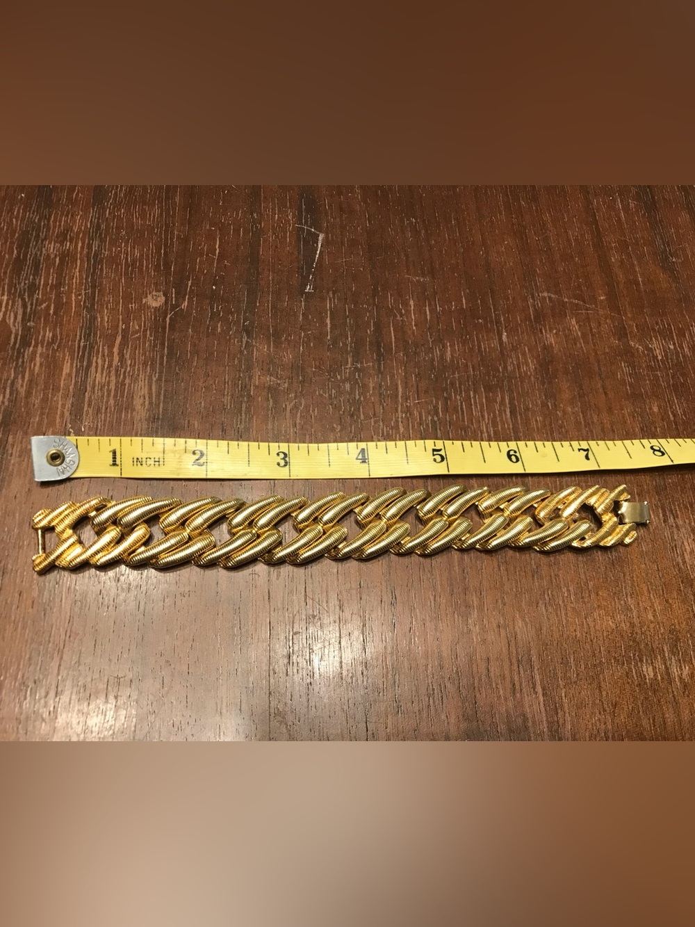 Vintage Monet Gold Tone Link Bracelet
